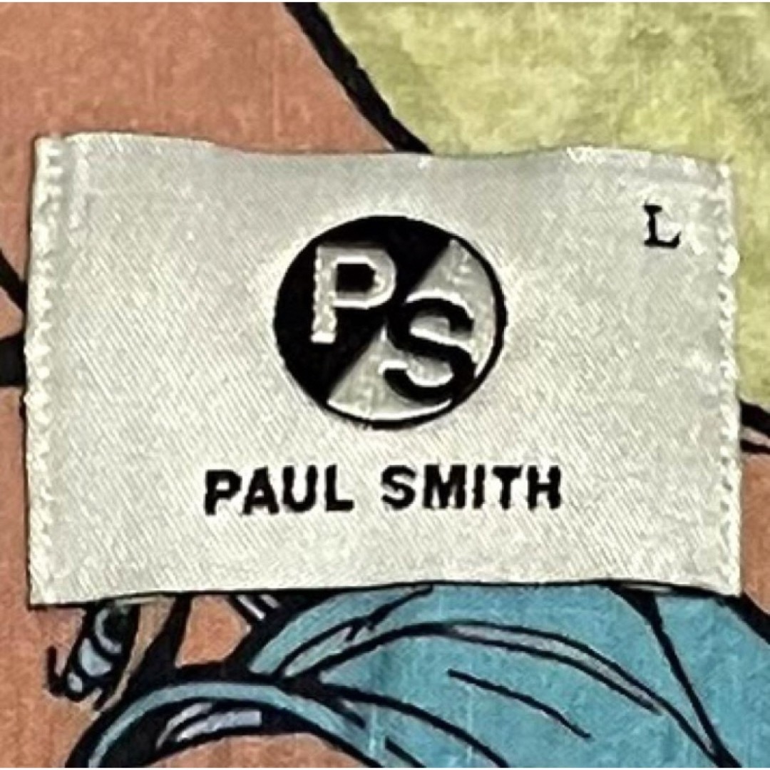 【人気】Paul Smith　ポールスミス　総柄シャツ　ロックポスタープリント