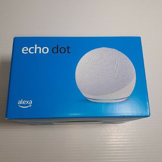 アマゾン(Amazon)の【新品未開封】echo dot 第5世代 Alexa グレーシャーホワイト(スピーカー)