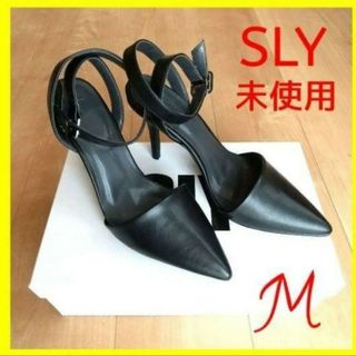 スライ(SLY)の未使用 SLY スライ パンプス ブラック ハイヒールパンプス ヒールサンダル黒(ハイヒール/パンプス)