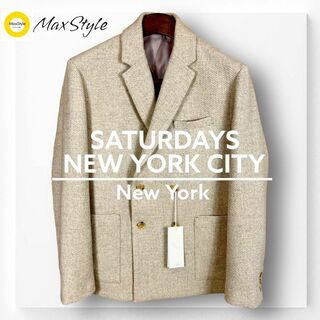 Saturdays NYC - 【サタデーズニューヨークシティ】ツイードテーラードダブルジャケット ウール L