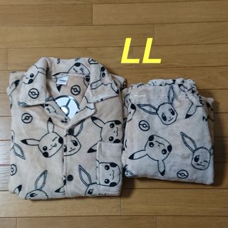 ポケモン(ポケモン)の新品☆2L XL メンズ ポケモン イーブイ ルームウェア パジャマ 長袖(スウェット)