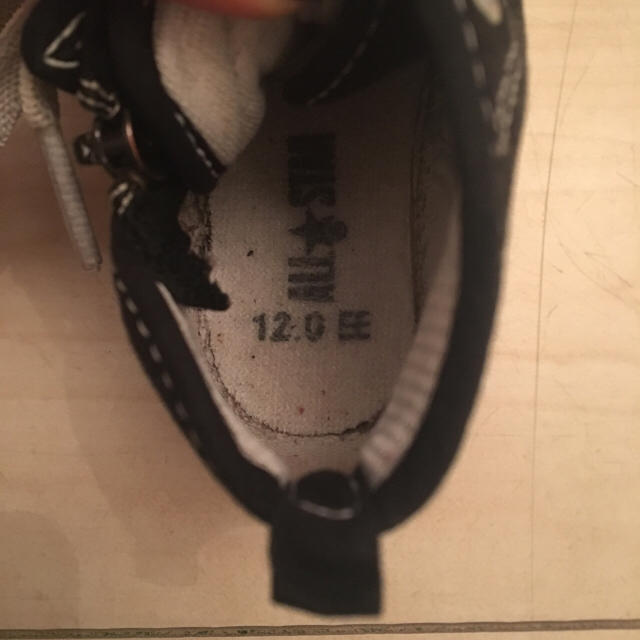 CONVERSE(コンバース)のベビー コンバース 黒 12cm キッズ/ベビー/マタニティのベビー靴/シューズ(~14cm)(スニーカー)の商品写真