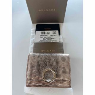 ブルガリ(BVLGARI)の未使用　ブルガリ　セルペンティ　三つ折り財布　カーフスキン　ロゴクリップ　正規品(財布)