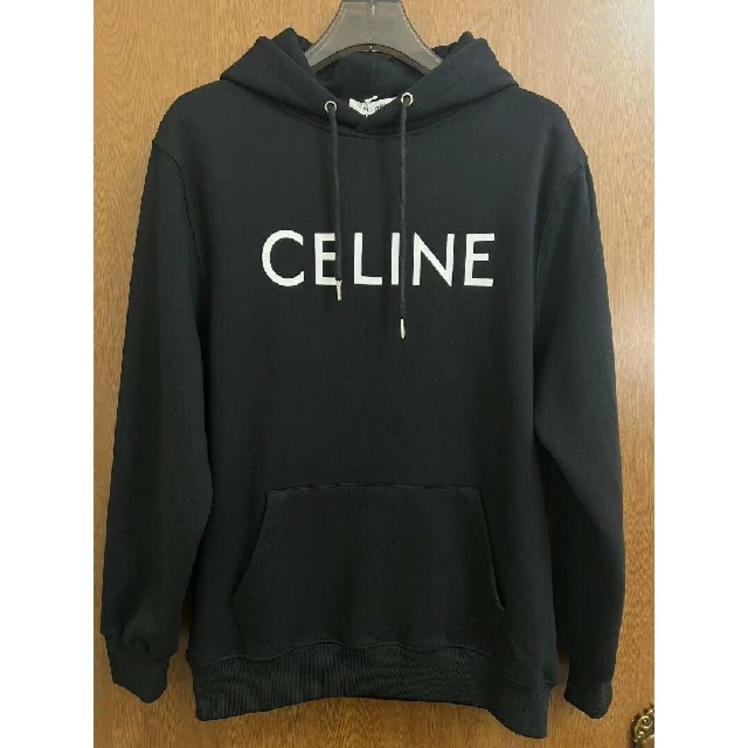 CELINE セリーヌ 長袖パーカーカラーブラック