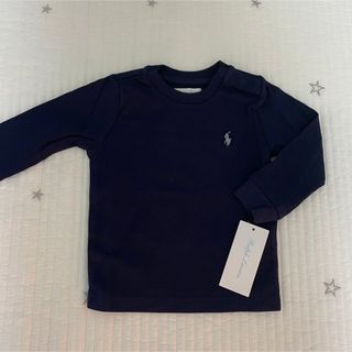 ポロラルフローレン(POLO RALPH LAUREN)の新品　ポロラルフローレン　80cm ワッフルロンT  ネイビー(シャツ/カットソー)