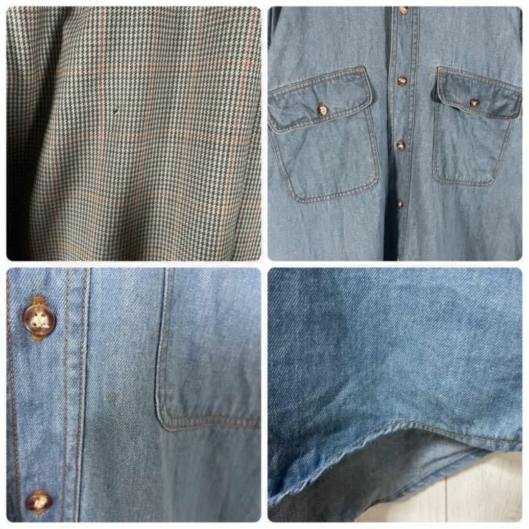 [古着]ラルフローレン　テーラードジャケット　デニムシャツ　セット　チェック メンズのジャケット/アウター(テーラードジャケット)の商品写真
