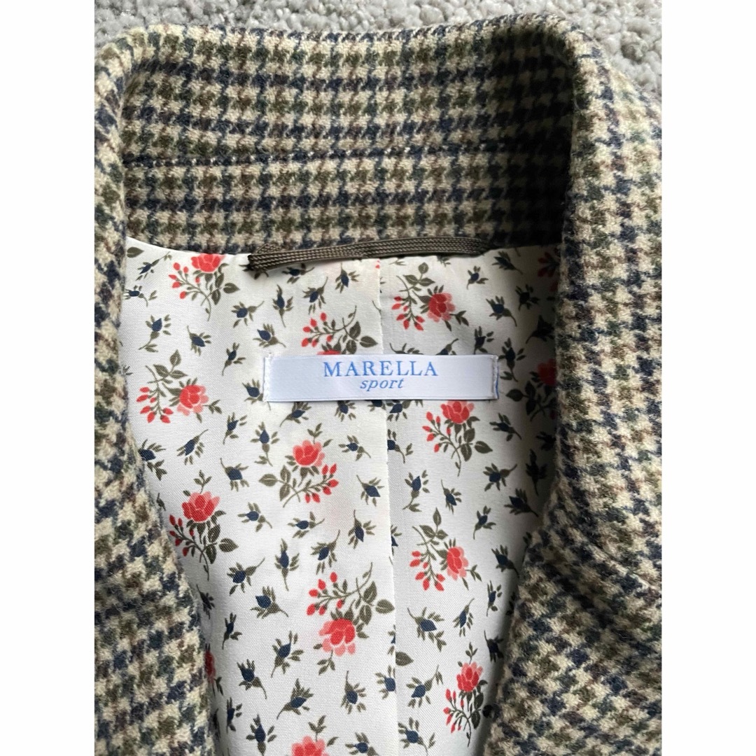 Max Mara(マックスマーラ)のMARELLA マレーラ ☆ USD シングルジャケット チェック柄  レディースのジャケット/アウター(テーラードジャケット)の商品写真