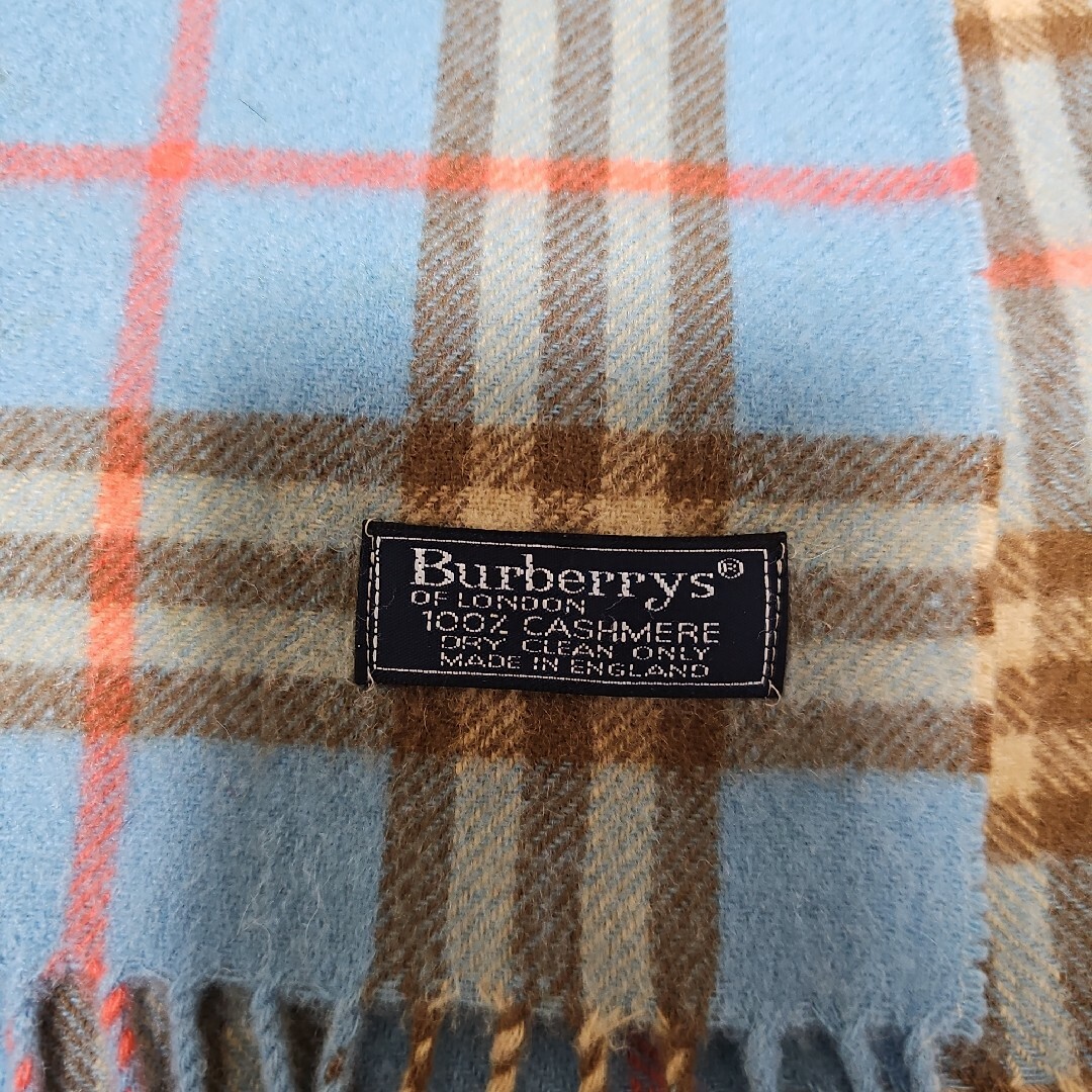 BURBERRY(バーバリー)の美品　BURBERRYマフラーカシミヤ100％ レディースのファッション小物(マフラー/ショール)の商品写真