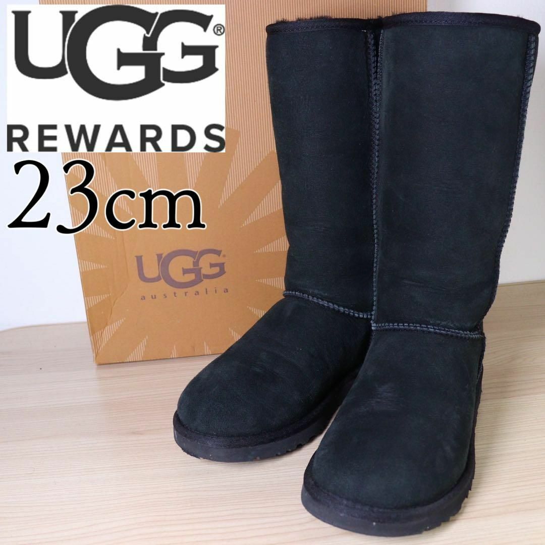 UGG アグ　ムートンブーツ　ブーツ　黒　ブラック　23