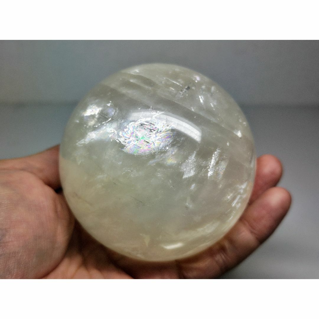 S-19 水晶 859g クォーツ スフィア 原石 鑑賞石 自然石 誕生石 鉱石