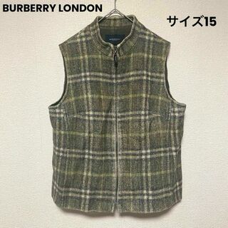 バーバリー(BURBERRY)のu4 BURBERRY LONDON バーバリーロンドン チェックベスト ジレ(ベスト/ジレ)