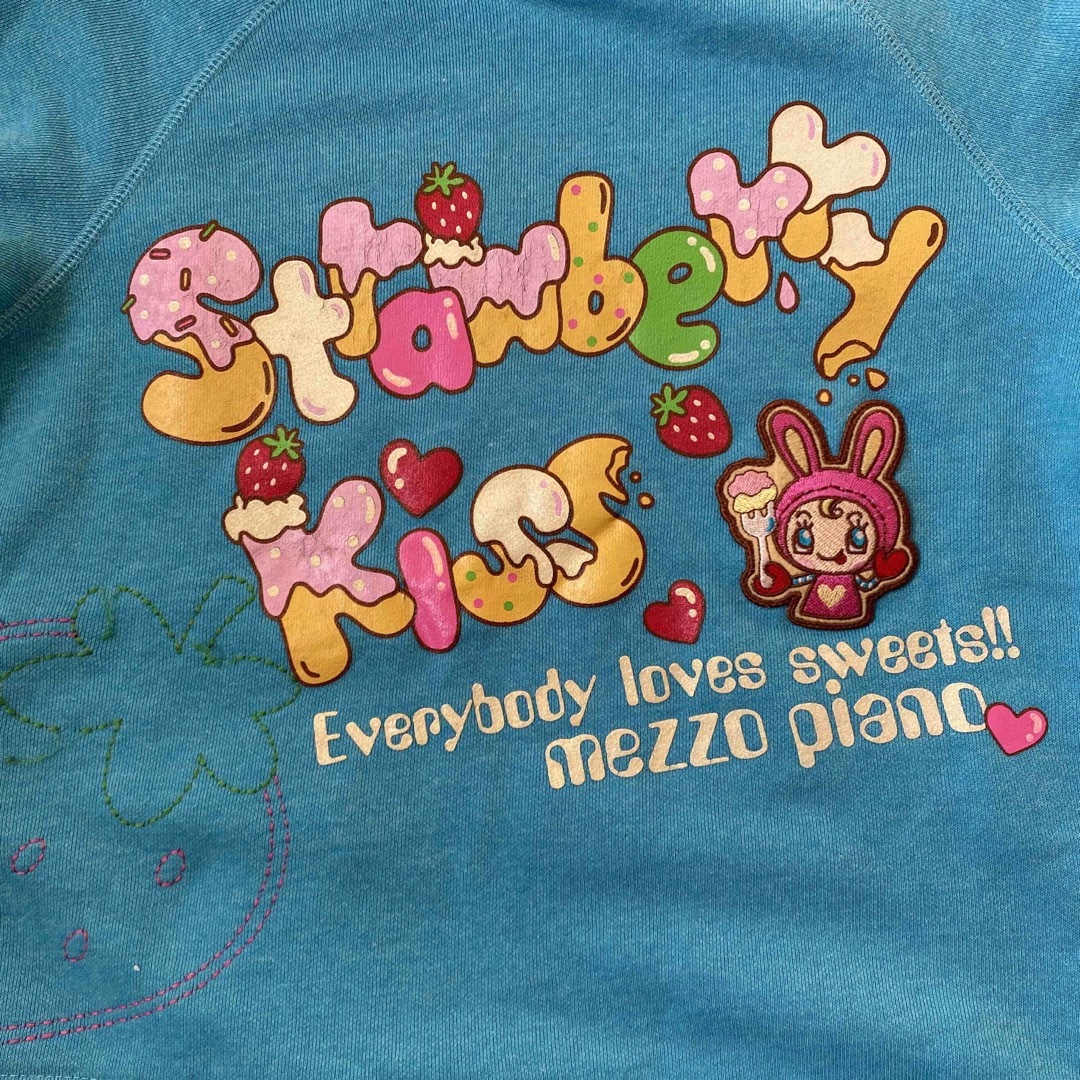 mezzo piano(メゾピアノ)のmezzo piano  メゾピアノ　トレーナー　140センチ　ベリエ　Y2K キッズ/ベビー/マタニティのキッズ服女の子用(90cm~)(Tシャツ/カットソー)の商品写真