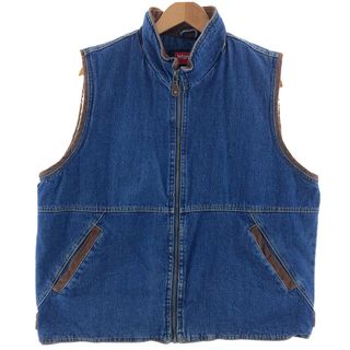 ラングラー(Wrangler)の古着 ラングラー Wrangler デニムボアベスト メンズXL /eaa380380(ベスト)