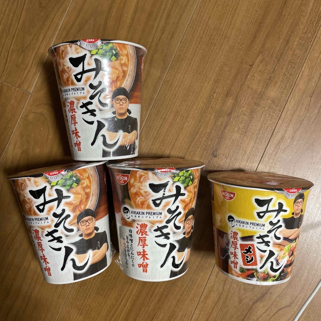 日清食品 - HIKAKIN PREMIUM みそきん 濃厚味噌ラーメン&メシ 計4個