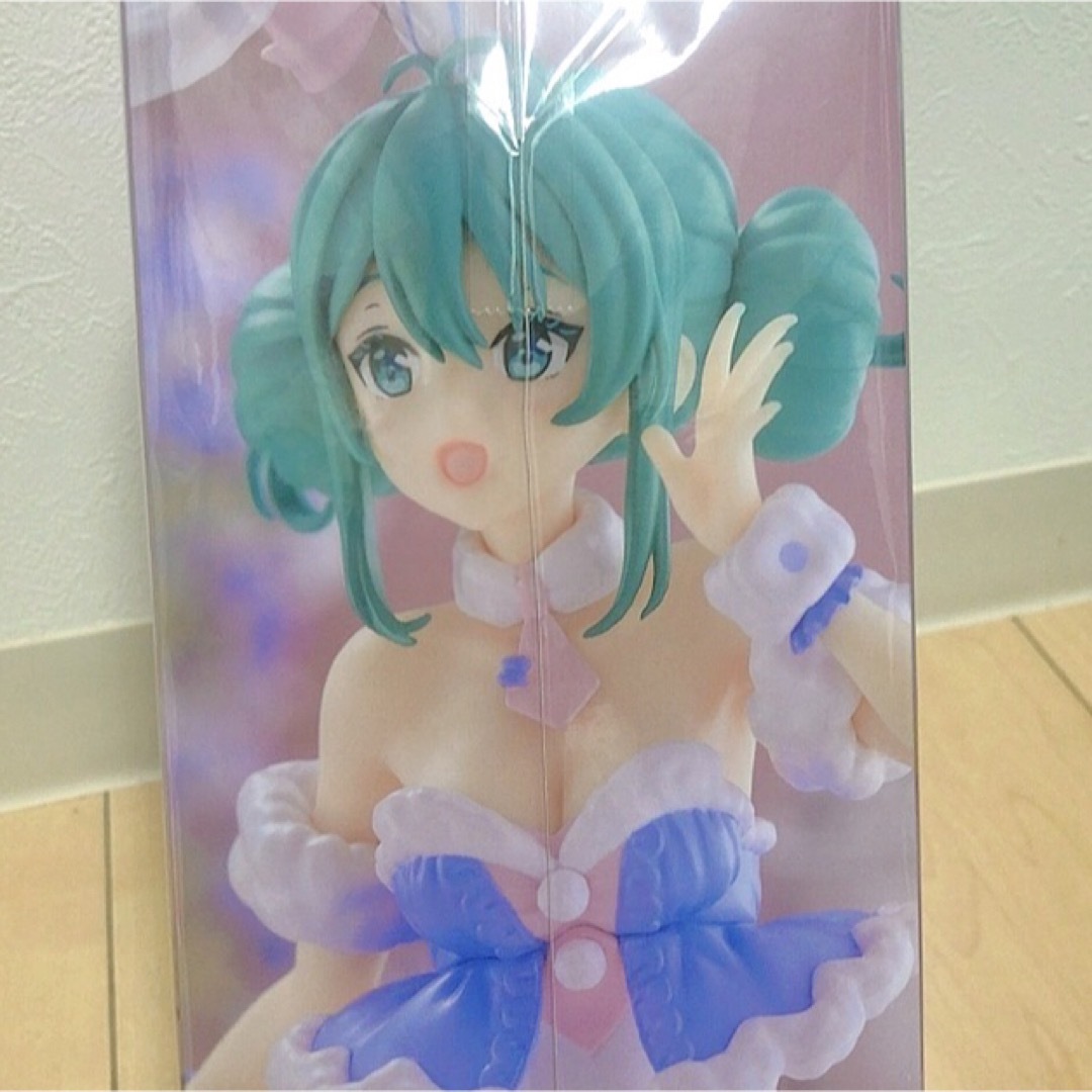 初音ミクｰ白うさぎラベンダーver.ｰ ハンドメイドのおもちゃ(フィギュア)の商品写真