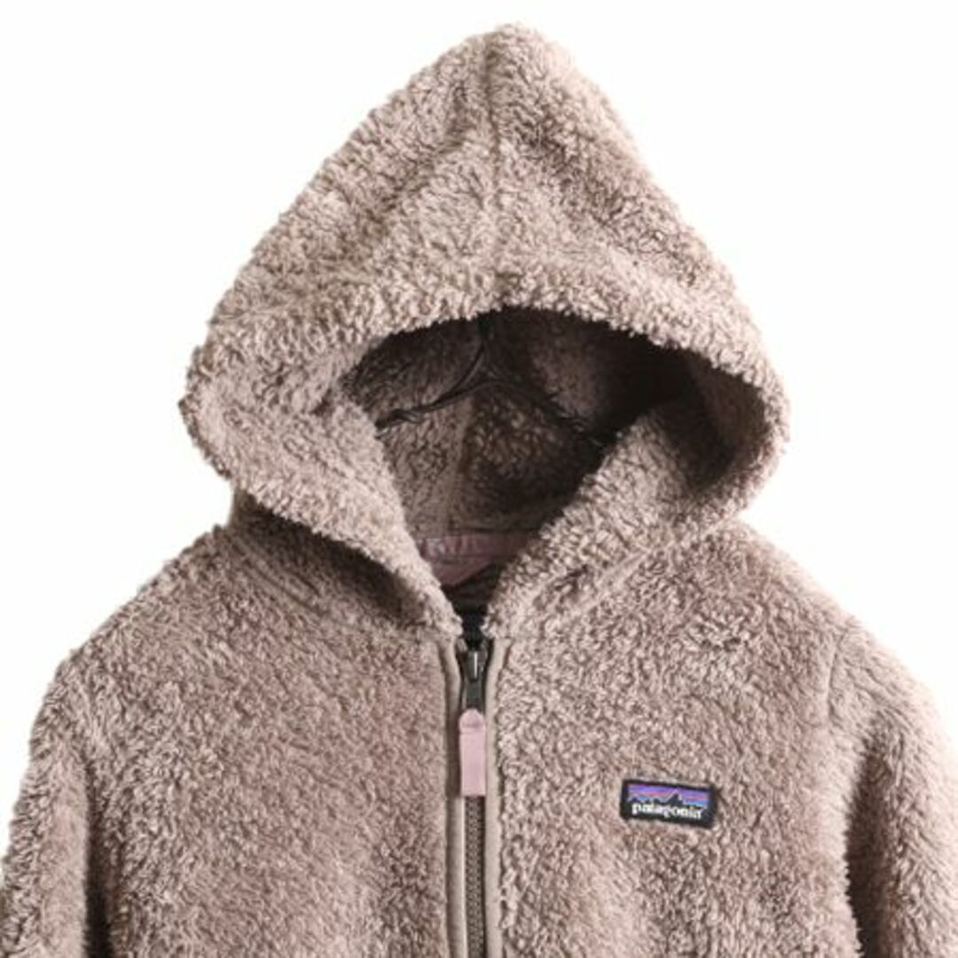 patagonia(パタゴニア)の20年製 パタゴニア ロスガトス フルジップ フリース ジャケット ガールズ M 140cm Patagonia アウトドア 毛長 パイル ボア フード パーカー キッズ/ベビー/マタニティのキッズ服女の子用(90cm~)(ジャケット/上着)の商品写真