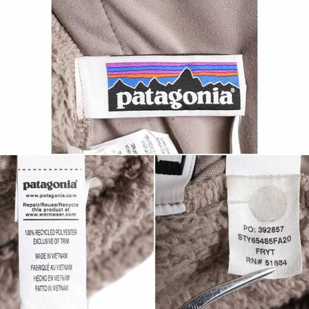 patagonia(パタゴニア)の20年製 パタゴニア ロスガトス フルジップ フリース ジャケット ガールズ M 140cm Patagonia アウトドア 毛長 パイル ボア フード パーカー キッズ/ベビー/マタニティのキッズ服女の子用(90cm~)(ジャケット/上着)の商品写真