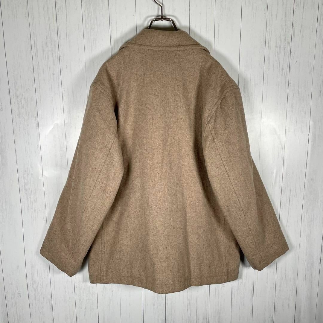 UNIQLO(ユニクロ)の[古着]OLD UNIQLO　Pコート　キルティング　刻印ボタン　ウール　茶色 メンズのジャケット/アウター(ピーコート)の商品写真