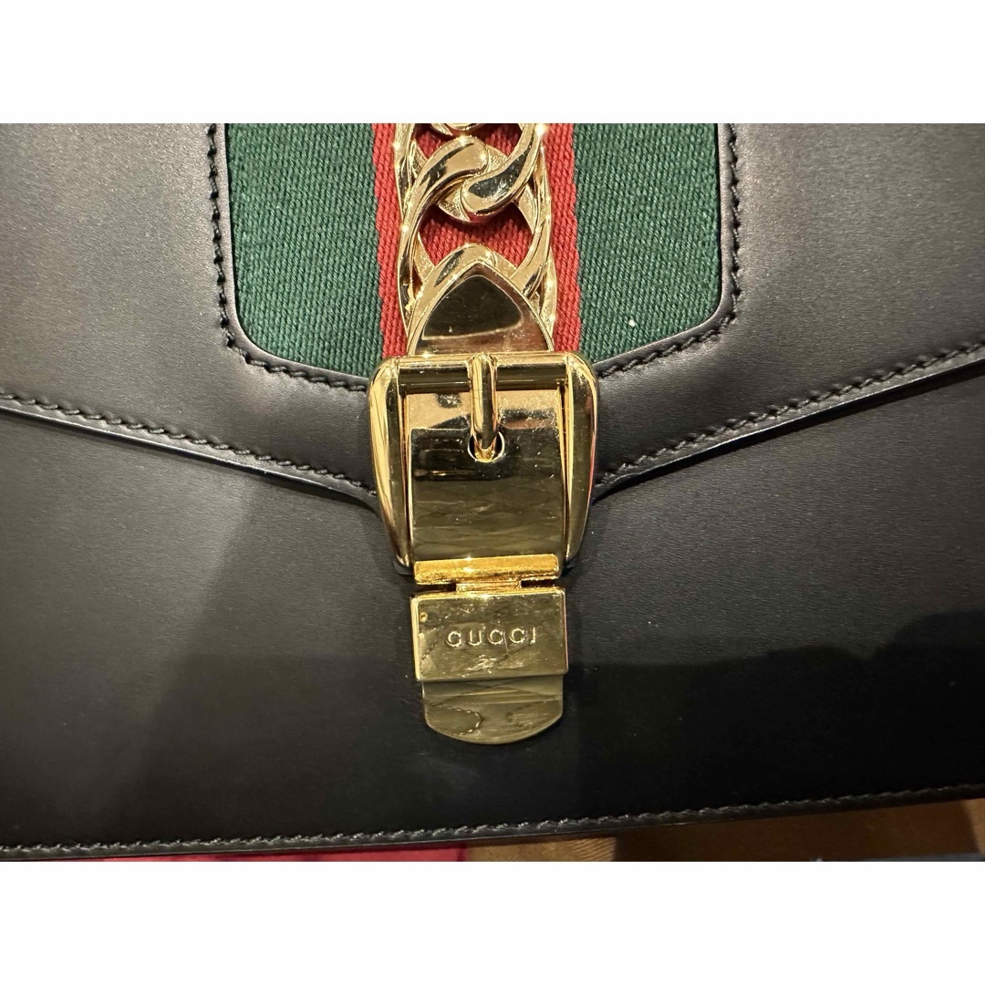 Gucci(グッチ)のGUCCI グッチ　シルヴィ　ショルダーバッグ　ストライプ　シェリーライン レディースのバッグ(ショルダーバッグ)の商品写真