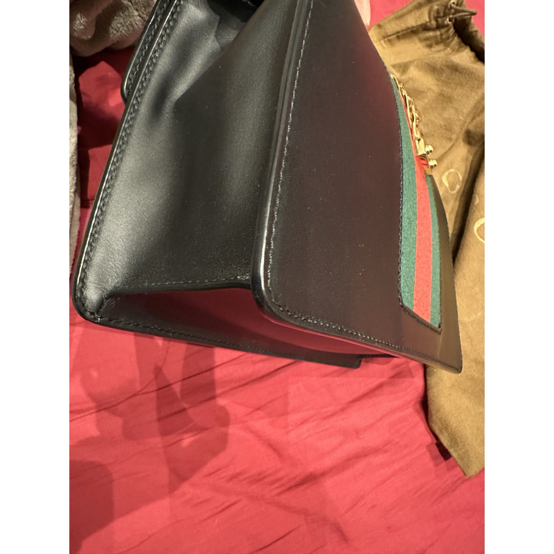 Gucci(グッチ)のGUCCI グッチ　シルヴィ　ショルダーバッグ　ストライプ　シェリーライン レディースのバッグ(ショルダーバッグ)の商品写真