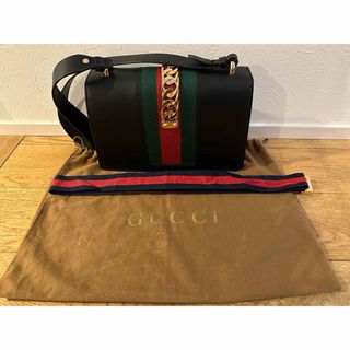 グッチ(Gucci)のGUCCI グッチ　シルヴィ　ショルダーバッグ　ストライプ　シェリーライン(ショルダーバッグ)