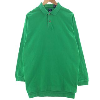 ギャップ(GAP)の古着 90年代 ギャップ GAP オールドギャップ 長袖 ポロシャツ メンズL ヴィンテージ /taa002974(ポロシャツ)