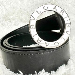 BVLGARI - BVLGARI ブルガリ ロゴマニア ブラック シルバー金具 105/42