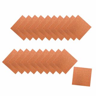 ワタナベ工業 タイルカーペット 50×50×0.6cm 20枚セット オレンジ (ラグ)