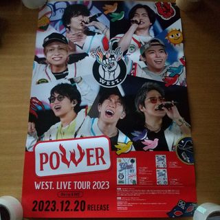 ジャニーズウエスト(ジャニーズWEST)のWEST. LIVE TOUR 2023 POWER 告知ポスター 非売品(アイドルグッズ)