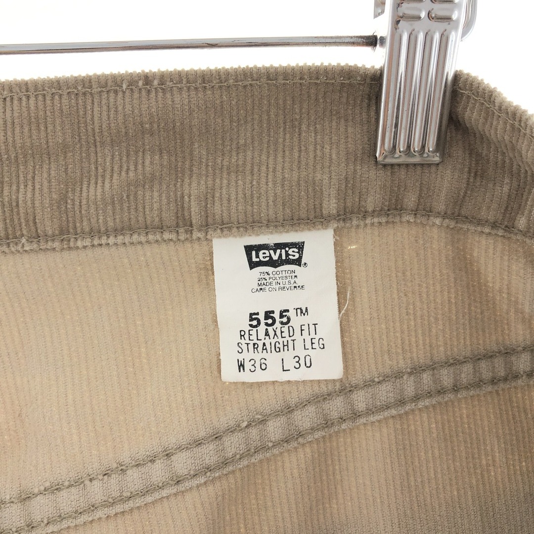 Levi's(リーバイス)の古着 90年代 リーバイス Levi's 555 RELAXED FIT STRAIGHT LEG コーデュロイパンツ USA製 メンズw36 ヴィンテージ /eaa380496 メンズのパンツ(その他)の商品写真