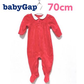 ベビーギャップ(babyGAP)のベビーギャップ　babygap ロンパース 70  サンタ ベビー服　70 (ロンパース)