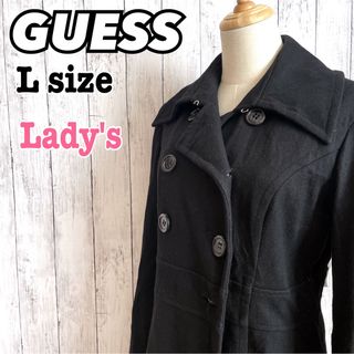 ゲス(GUESS)のGUESS ゲス Pコート ロングコート ウール 海外輸入 レディース アウター(ロングコート)