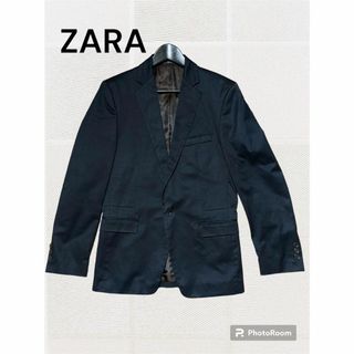 ZARA - 【美品】ザラマン テーラードジャケット L位 48 青系 春夏