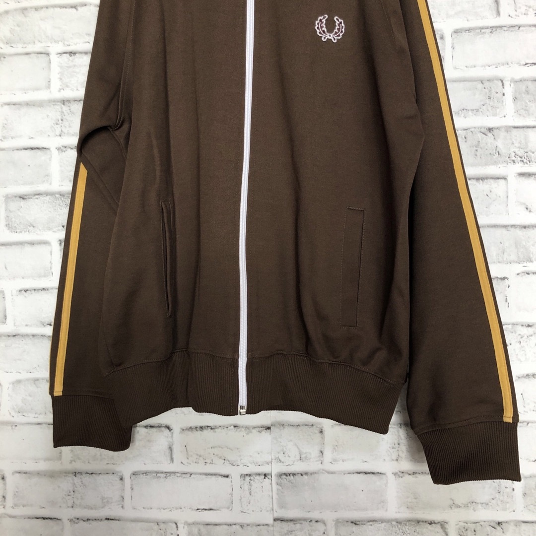 FRED PERRY(フレッドペリー)の90s⭐️Fred Perry トラックジャケットXL vintage ブラウン メンズのトップス(ジャージ)の商品写真