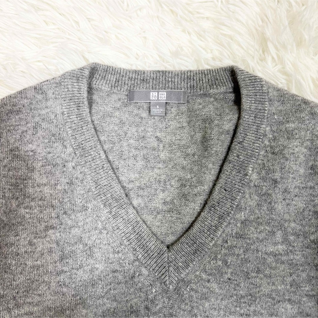 ✨ UNIQLO ユニクロ ✨ ニット セーター グレー カシミヤ トップス Ｓ