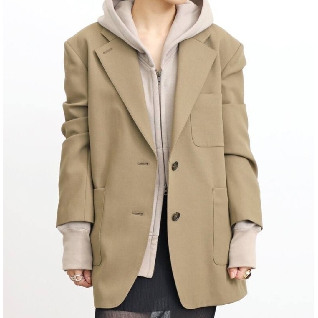 L'Appartement DEUXIEME CLASSE(アパルトモンドゥーズィエムクラス)のL'AppartementDrill Twill Big Jacket レディースのジャケット/アウター(テーラードジャケット)の商品写真