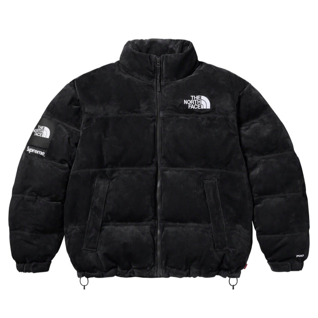 Supreme(シュプリーム)のSupreme THE NORTH FACE Suede Nuptse M 黒 メンズのジャケット/アウター(ダウンジャケット)の商品写真