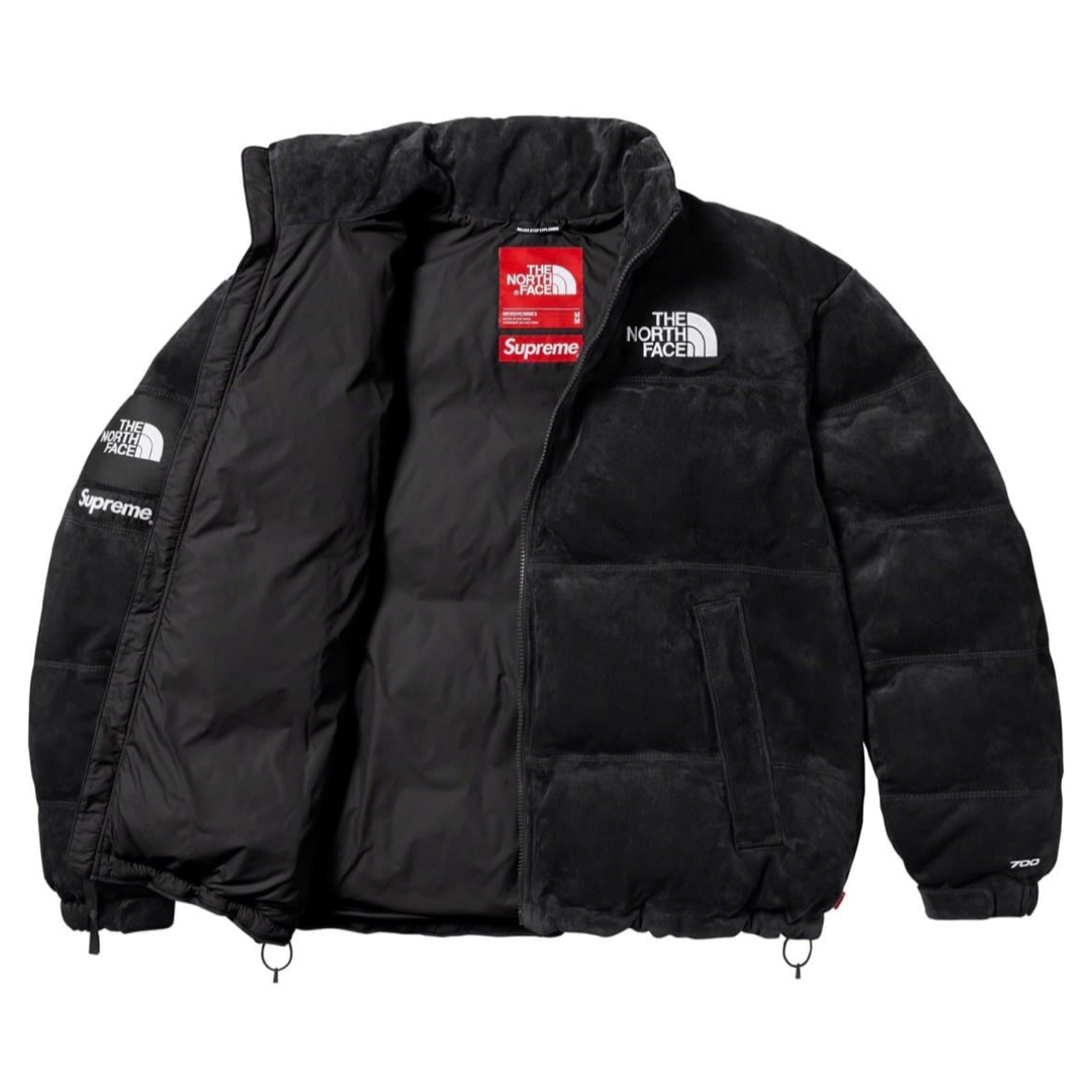 Supreme(シュプリーム)のSupreme THE NORTH FACE Suede Nuptse M 黒 メンズのジャケット/アウター(ダウンジャケット)の商品写真