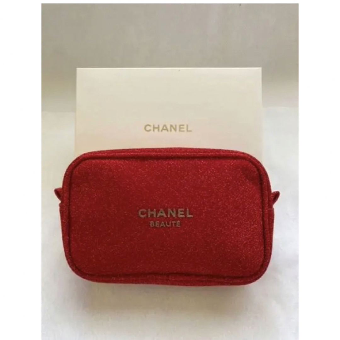 【CHANEL】シャネル ノベルティポーチ レッド【新品未使用】 | フリマアプリ ラクマ