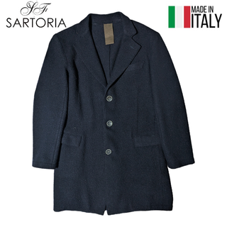 Festa SARTORIA ネイビー ショート チェスターコート イタリア製(チェスターコート)