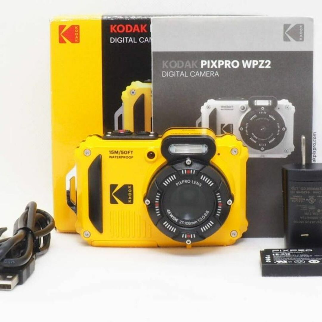 【予約販売品】 ■美品■ Kodak WPZ2 防水 防塵 耐衝撃 アウトドア カメラ 元箱 コンパクトデジタルカメラ