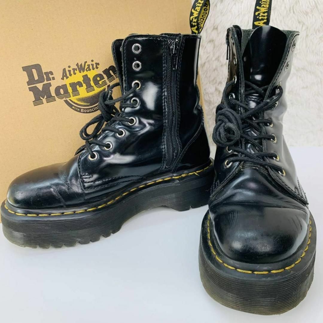 Dr.Martens(ドクターマーチン)のメンテ済✨ドクターマーチン JADON ブラック 厚底 UK5 (約24cm) レディースの靴/シューズ(ブーツ)の商品写真