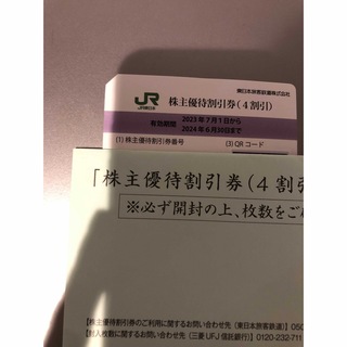 ジェイアール(JR)のJR東日本　株主優待割引券(鉄道乗車券)