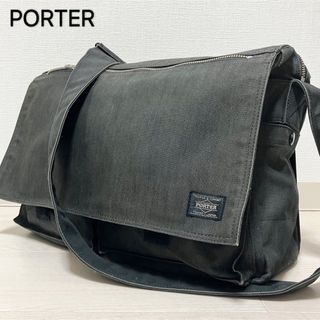 ポーター(PORTER)のPORTER スモーキー ショルダーバッグ L メッセンジャー グレー(ショルダーバッグ)