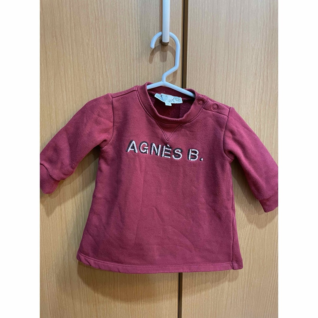 agnes b.(アニエスベー)のアニエスベー　トレーナー　ワンピース　1an 80 キッズ/ベビー/マタニティのベビー服(~85cm)(ワンピース)の商品写真