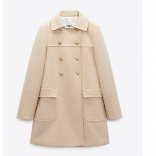 ザラ(ZARA)のザラ　ダブルコート(ロングコート)