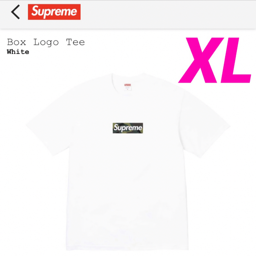 Supreme Box Logo Tee "White" XLメンズ