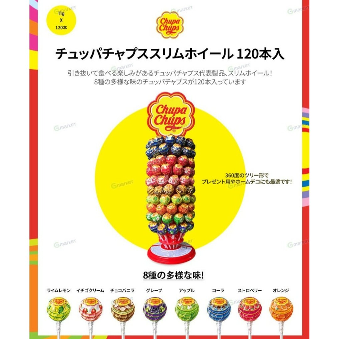 Chupa Chups  スリムホイール120本【輸入品】24時間以内発送