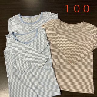 ユニクロ(UNIQLO)のヒートテック ３枚セット １００(下着)