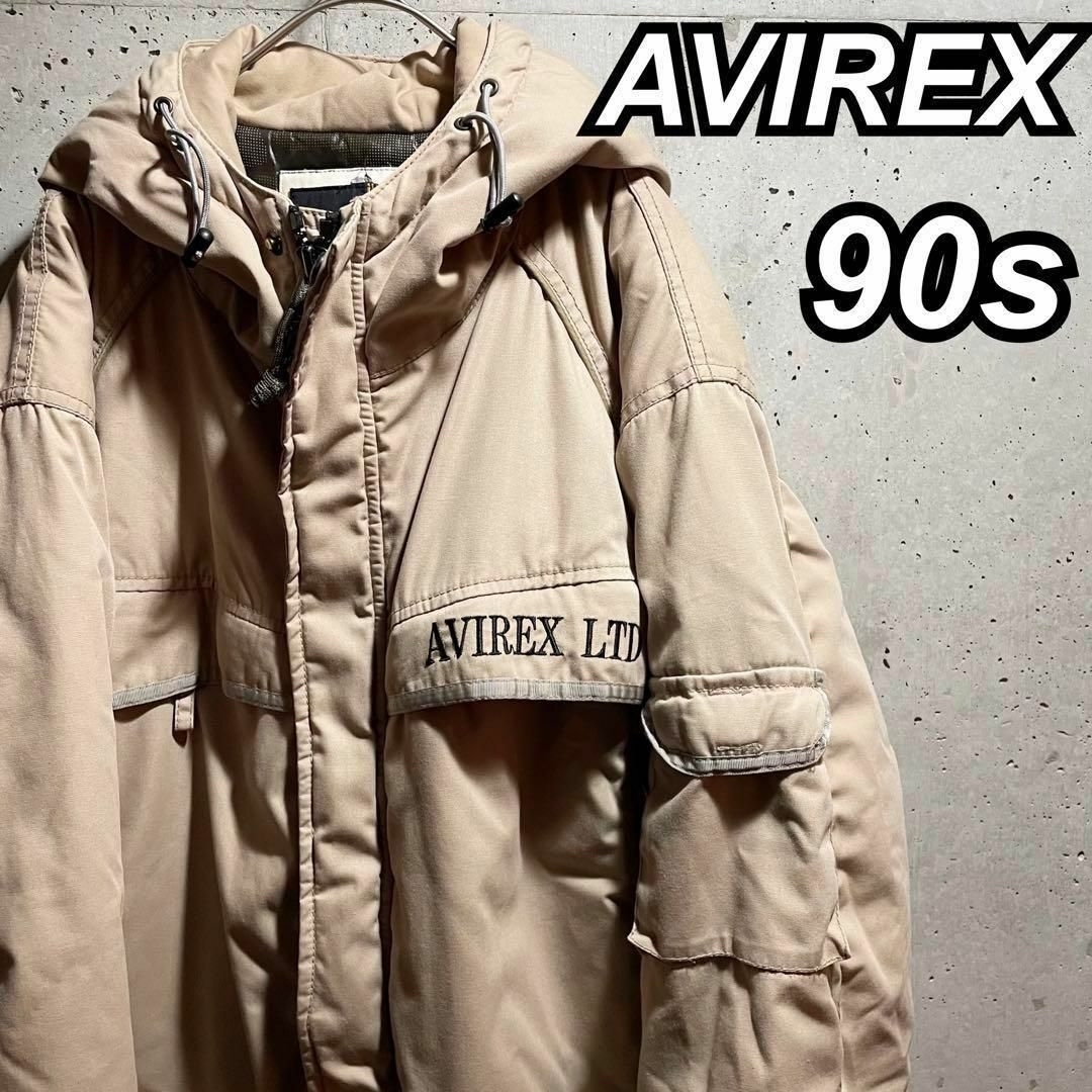 ジャケット/アウターAVIREX アヴィレックス コットン 中綿 ジャケット ビッグサイズ 90s